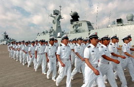 中国海军第三批护航编队整装待发