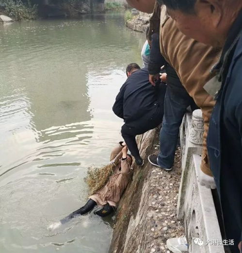 镇江某地一女子落水岸上一群老人手足无措,小伙子看见之后竟然