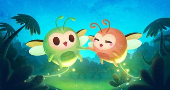 seek萤火虫小星和小影微信表情包