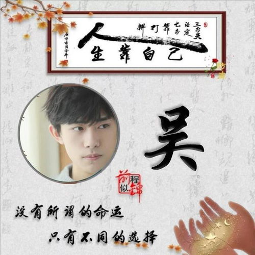 百家姓氏头像没有所谓的命运只有不同的选择276期