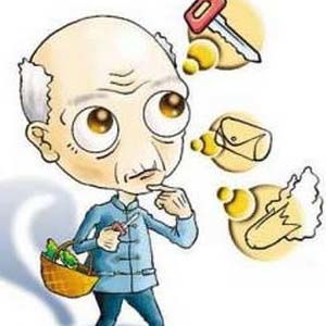 老年痴呆卡通图片