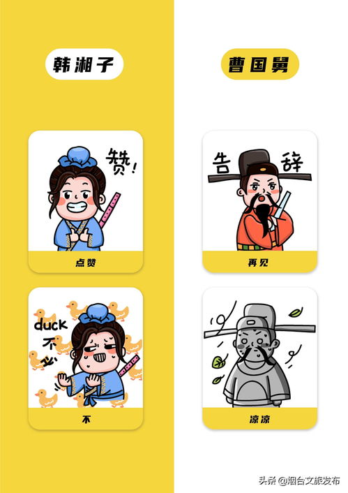仙境话八仙仙萌仙萌的动漫表情包,让八仙ip活起来