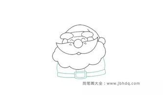 画开心的圣诞老人简笔画