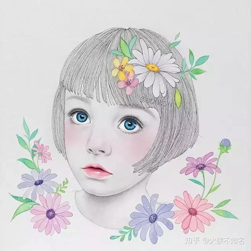 头像中年女绘画画画