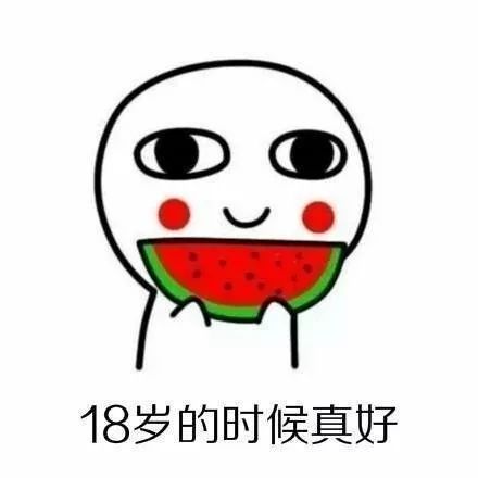 搞笑表情十八岁的时候真好