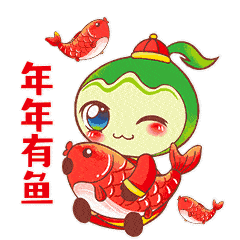 渝小环拜年表情包新鲜上线,可爱小环陪你温暖过年
