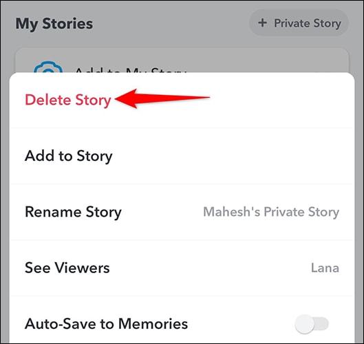 如何在snapchat上制作私人故事