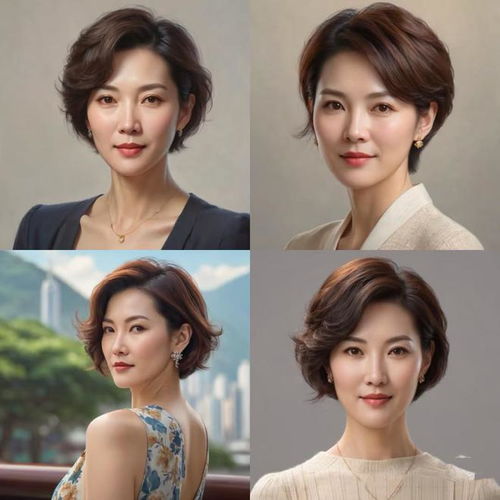 40女人头发油腻显老气试试4款发型,洋气减龄还好打理