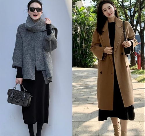 中年女人穿大衣不配丝袜打底裤,高级又减龄,既显气质又洋气