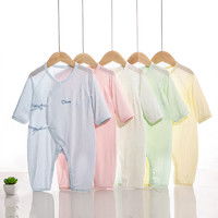 瑄妮薇连身衣瑄妮薇婴儿秋冬衣服连体衣保暖男女宝宝薄夹棉哈衣娃娃领新生儿多少钱