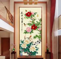 大妈头像花开富贵图片玄关