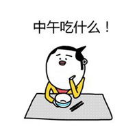 午饭吃什么表情包微信头像图片大全