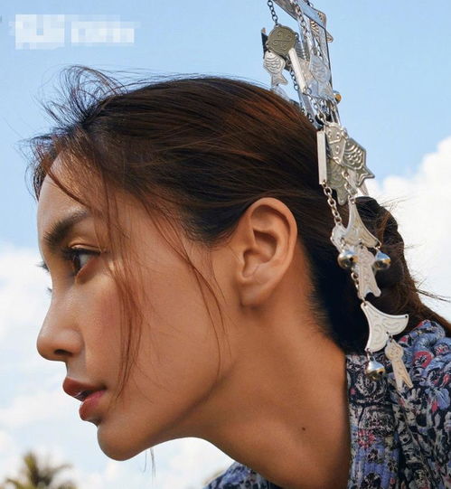 杨颖海岛大片曝光,农村少女打扮甜美可爱,被颜值圈粉了