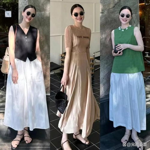 3040岁女生早秋穿搭示范,时髦不装嫩,演