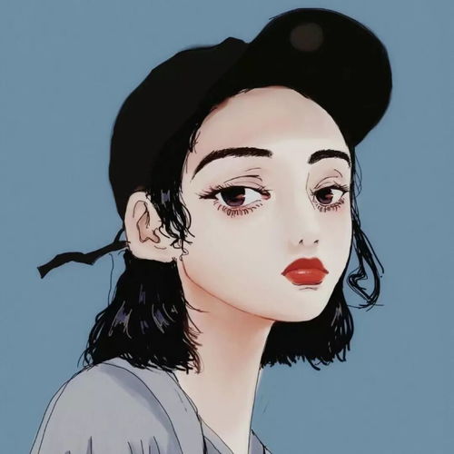 40一45岁女人头像侧脸漫画女生