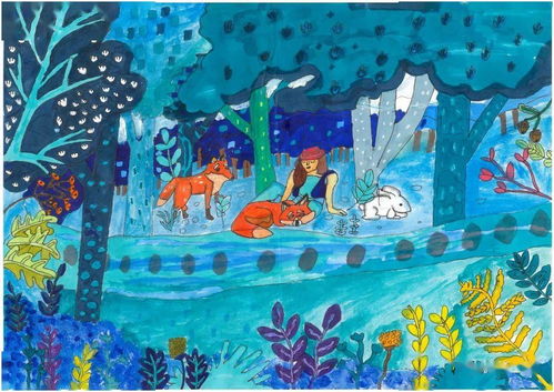 芒市小画家笔下的生物多样性画作,超赞