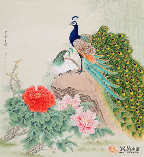 适合餐厅挂的装饰画欣赏,精选吉祥花鸟画