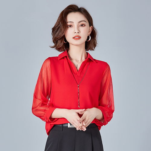 女人四十,职场如战场,一件好的衬衫让你风情与气场兼并