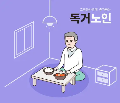 手绘卡通晚年老人伴侣生活养生医疗理财插画海报设计