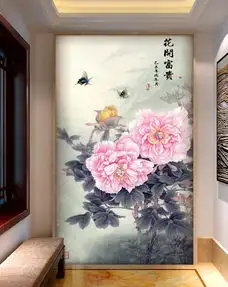 花开富贵中式玄关图案设计图片素材高清psd模板下载115.25mb动物花鸟玄关大全