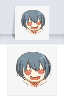 可爱女孩表情喜欢插画图片素材psb格式下载其他大全