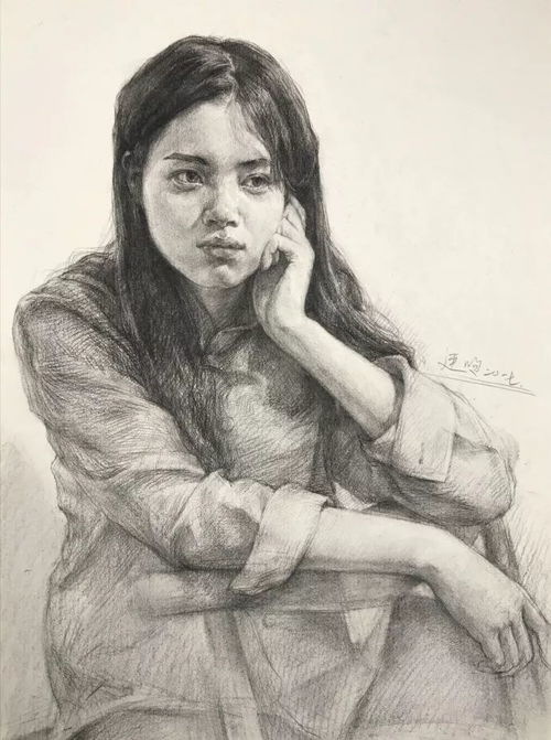 这里最全面的,各角度女青年素描头像解析......
