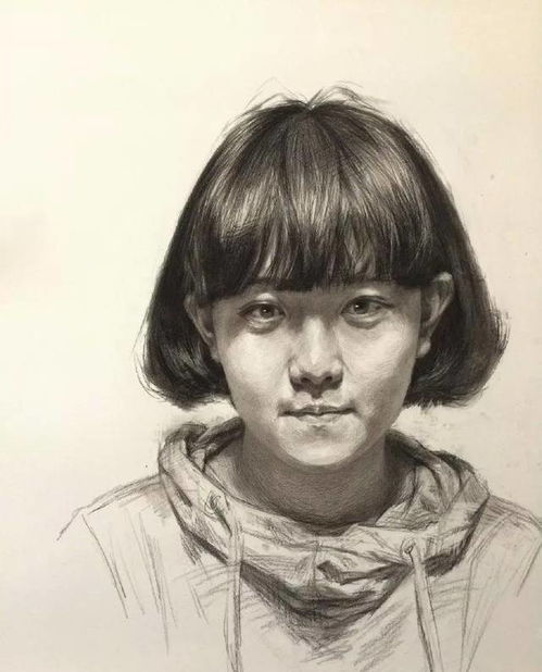 三十岁女人素描头像男人