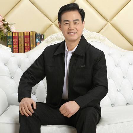中老年黑色翻领休闲夹克外套男士秋季商务荚克衫爸爸装男式薄款图片大全邮乐官方网站