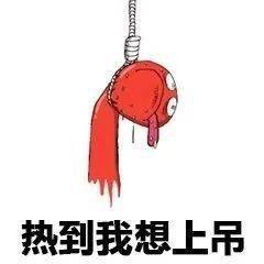天气热的图片表情包雷雨