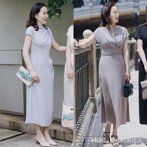这才是中年女人的典范穿裙子不配运动鞋,优雅时髦显气质