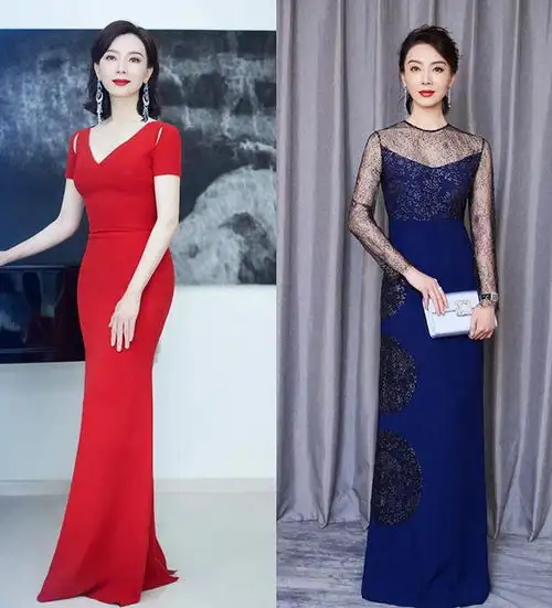看了中年陈数穿搭我悟了衣装合身,裙穿素色,优雅又高级