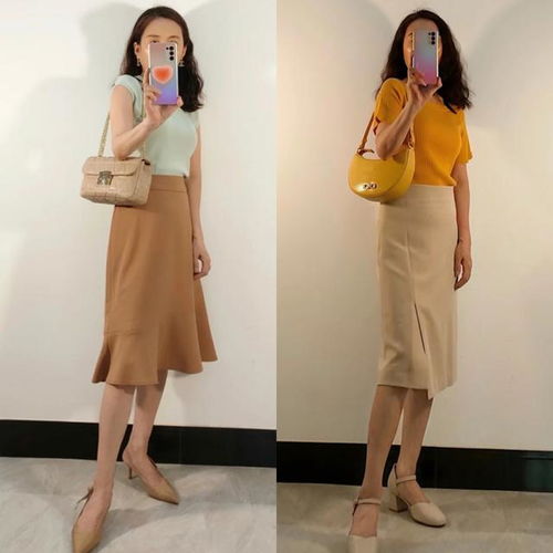 过了40岁的女人,这么搭配半身裙