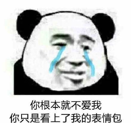 你根本就不爱我微信熊猫头表情包