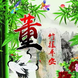 竹报平安版姓氏头像,微信头像,美醉了,赶紧抱图吧留言