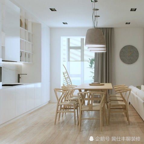 80㎡北欧风格,照明设计很美,色彩搭配也很美