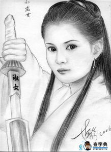 漫画图片女生铅笔画我是小龙女