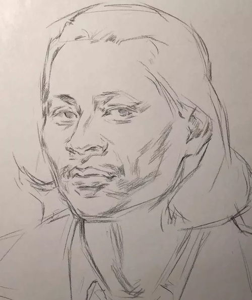 传奇绘画课堂回顾第二七五集朱传奇教你画忧郁狂野气质男中年素描头像