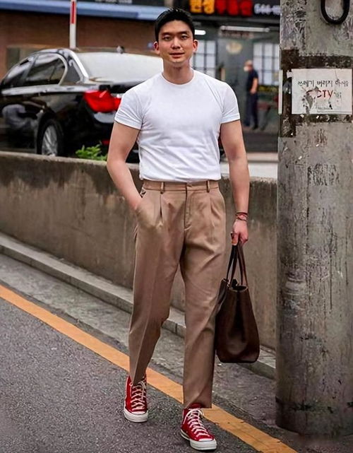 四五十岁男人,夏天穿t恤尽量别配短裤紧身裤,油腻很土气