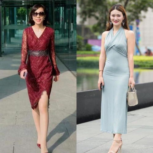 这才是中年女人该有的样子裙过膝鞋带跟,优雅得体又洋气