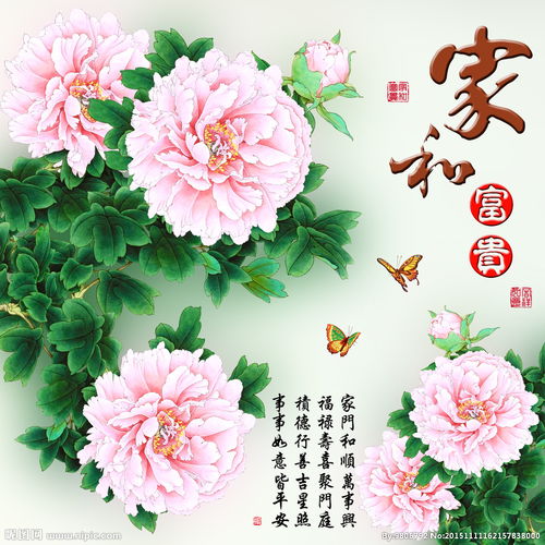 十字绣钻石画无框画家和富贵牡丹图片
