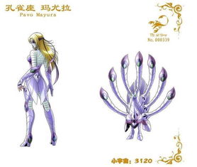 圣斗士星矢以一秒三,立于女性圣斗士顶点的白银孔雀座