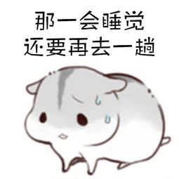 睡觉前必须上个厕所小仓鼠表情