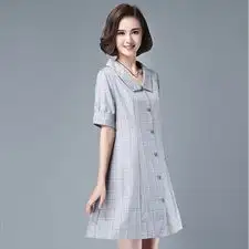 微信头像图片中年女衬衫裙