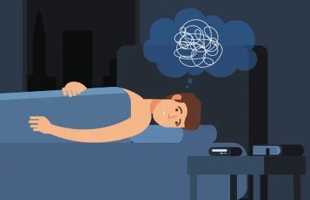 瞪着大眼睛失眠表情