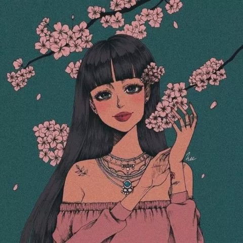 女生动漫头像那女孩对我说