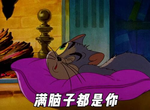 满脑子都是你,好想抱着你睡猫和老鼠情侣日常表情包