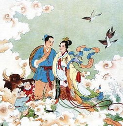 七夕快乐英文表情包牛郎织女