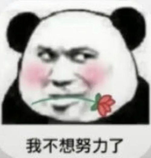 熊猫头表情包天热脾气爆我不微笑你别闹