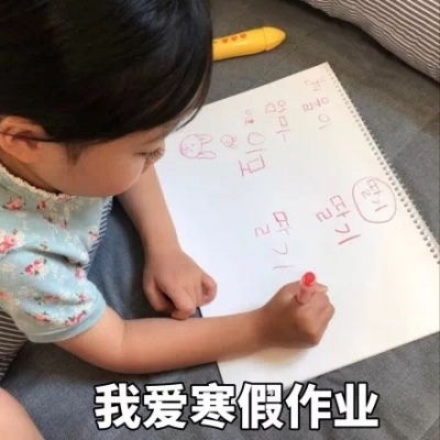 权律表情包带字图片寒假作业