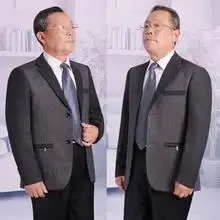 有穿着西服的中老年人的图片吗要现实中的,越多采纳的几率越大
